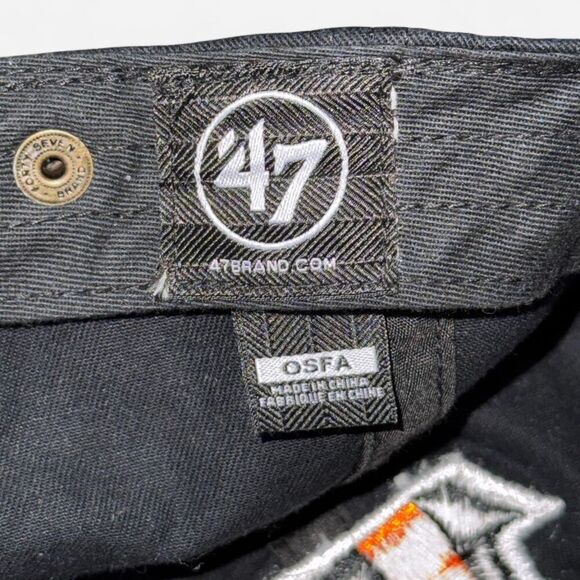 NFL Cincinnati Bengals Black Adjustable Hat with Embroidered B Logo - Picture 5 of 6